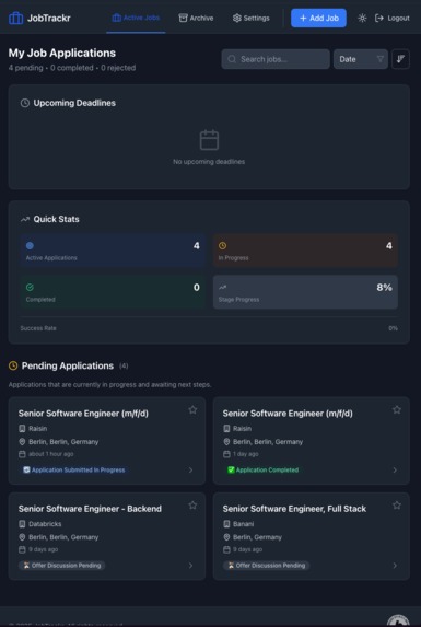 JobTrackr – screenshot 2