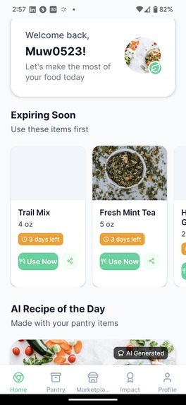 AI Pantry - AI for Your Pantry, Blockchain for Your Swaps.  – screenshot 12
