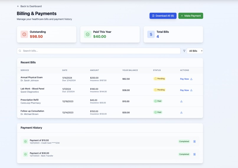 CareLoop – screenshot 2