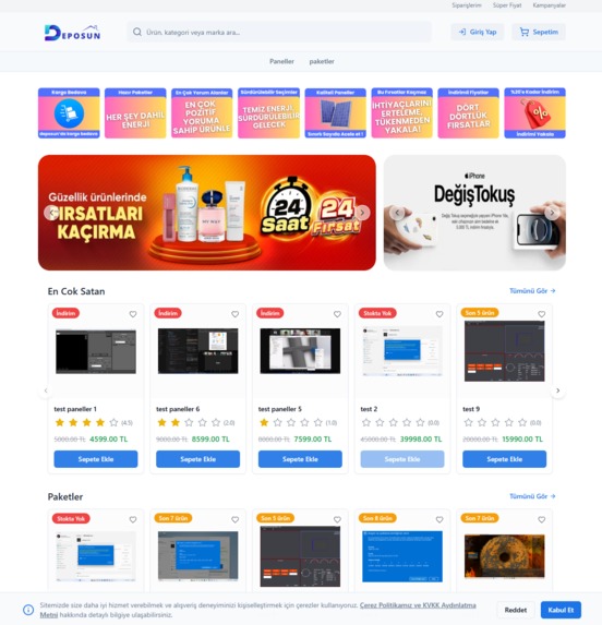 e commerce – screenshot 1