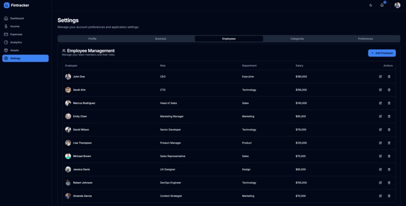 Fintracker – screenshot 2