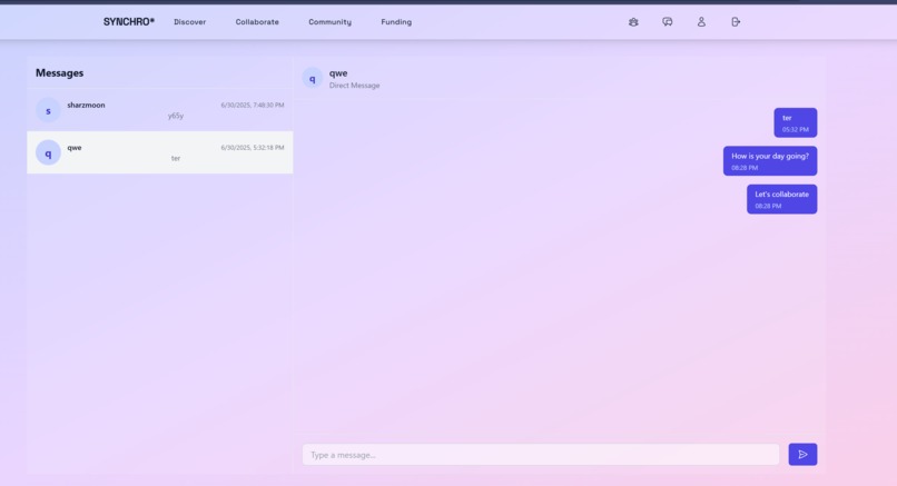Synchro* – screenshot 1