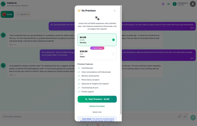 PetPal AI - Conversational Pet Assistant – screenshot 3