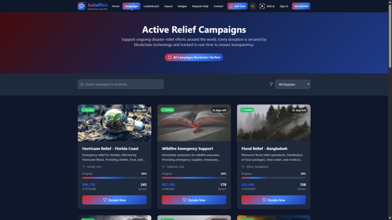 Relieflink – screenshot 10