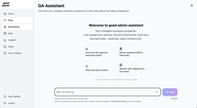 good admin – screenshot 2