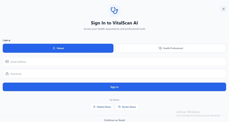 VitalScan AI – screenshot 1