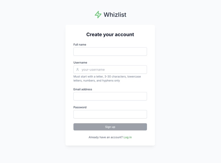 Whizlist – screenshot 2