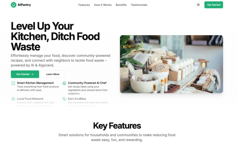 AI Pantry - AI for Your Pantry, Blockchain for Your Swaps.  – screenshot 1