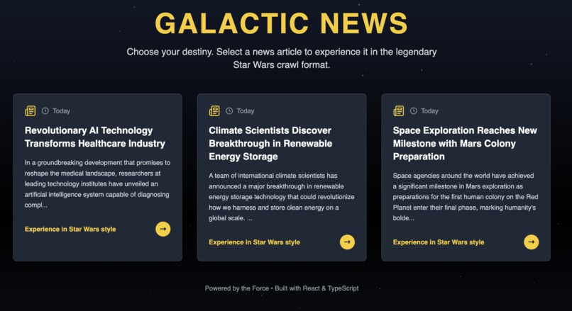 Galactic News Network – screenshot 1