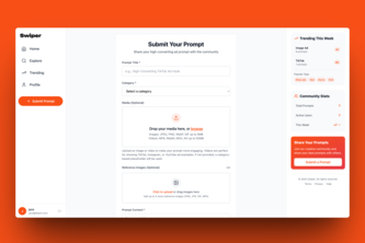 Swiper - Social Platform for Vibe Marketers & Vibe Designers