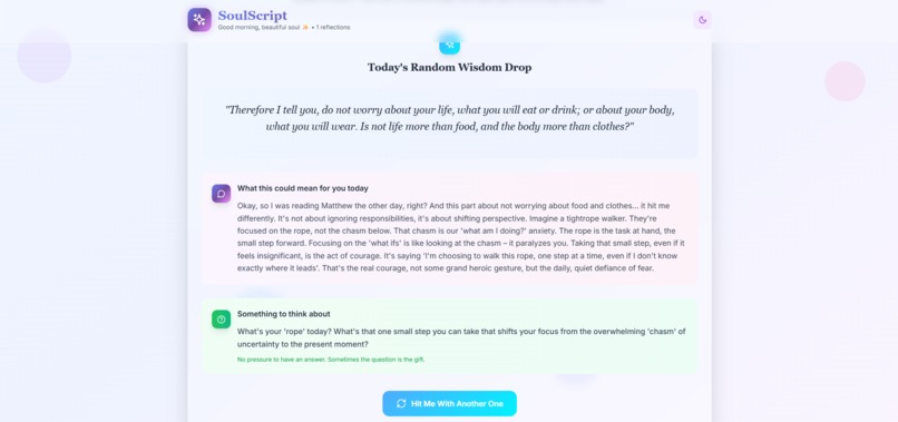 SoulScript: AI Life Companion – screenshot 2