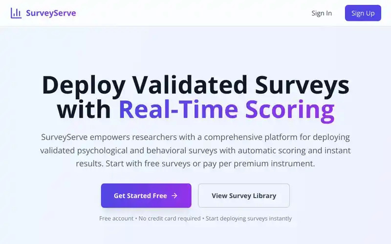 SurveyServe – screenshot 1