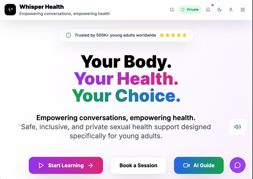 Whisper Health – screenshot 1