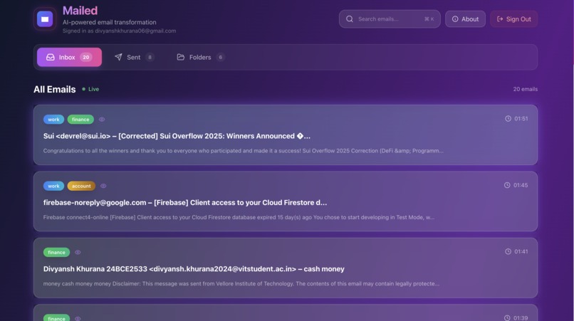 Mailed – screenshot 1