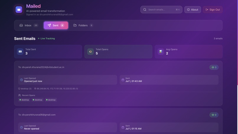 Mailed – screenshot 3