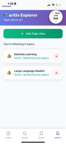 ArXiv Explorer  – screenshot 1