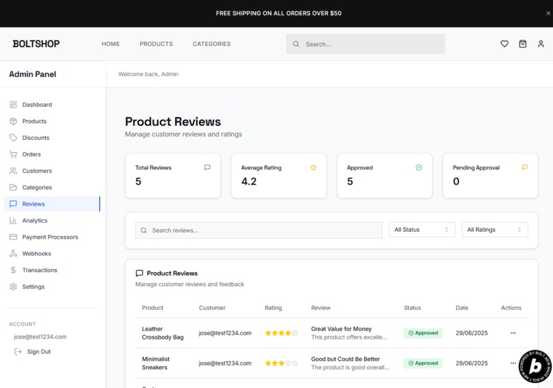 BoltShop: Shopify Like Template for Bolt Devs – screenshot 4