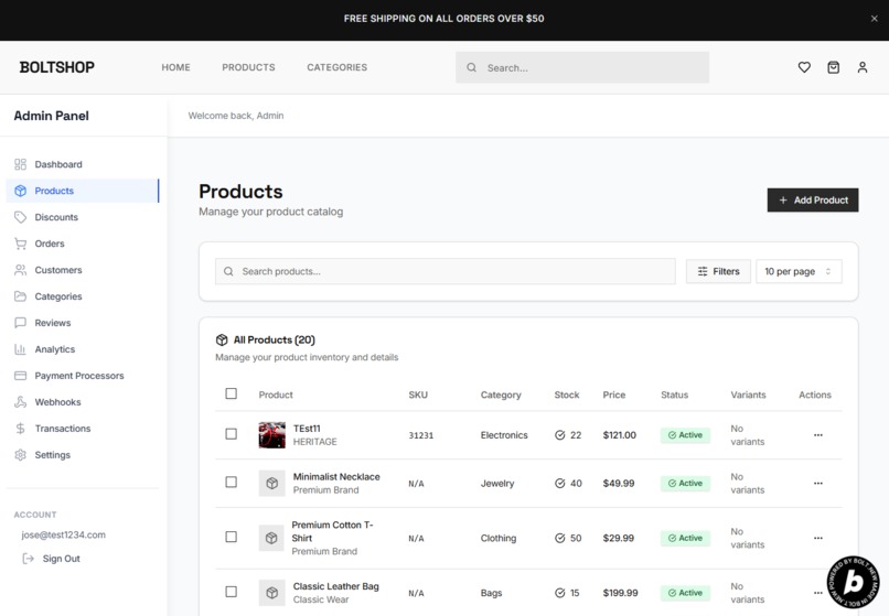 BoltShop: Shopify Like Template for Bolt Devs – screenshot 10