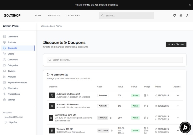 BoltShop: Shopify Like Template for Bolt Devs – screenshot 5