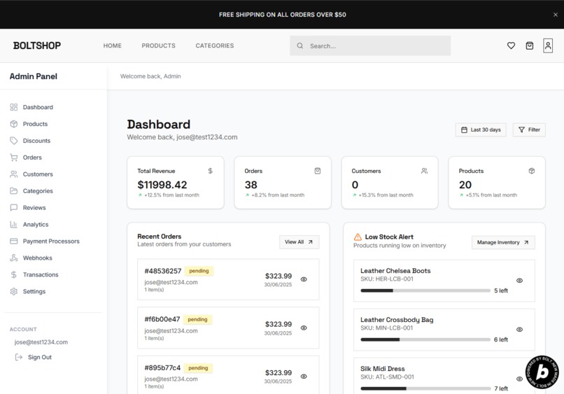 BoltShop: Shopify Like Template for Bolt Devs – screenshot 11