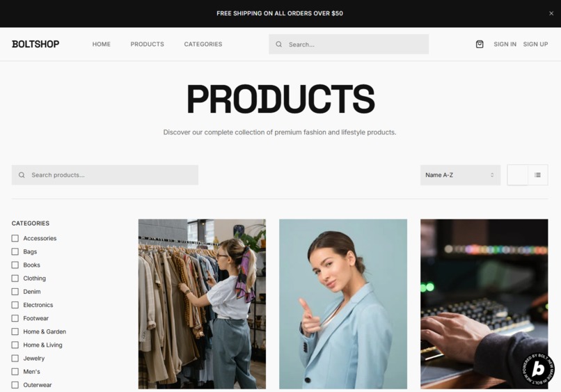 BoltShop: Shopify Like Template for Bolt Devs – screenshot 3