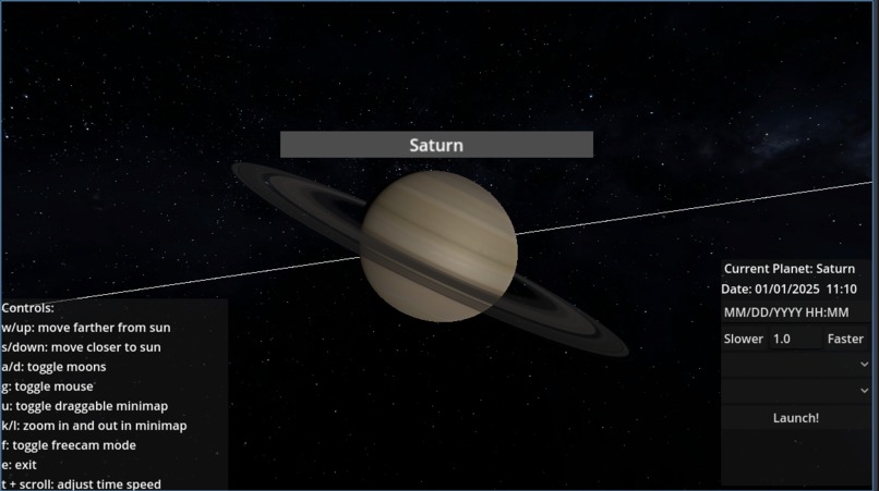 3D Solar System Visualizer – screenshot 1
