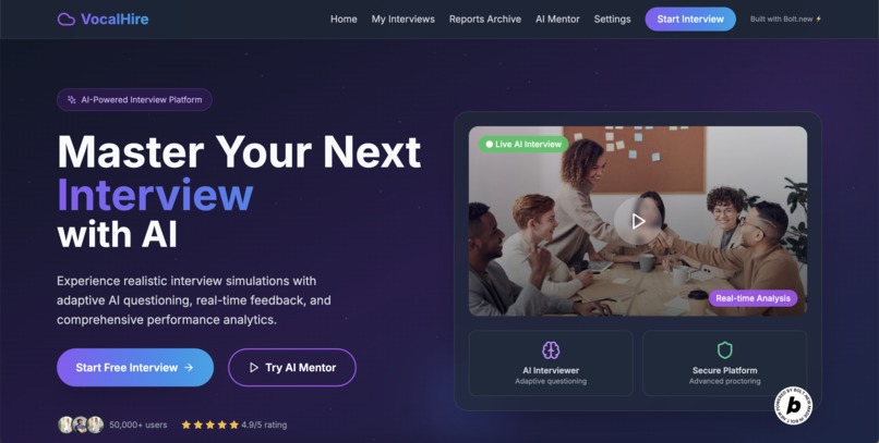 VocalHire – screenshot 1