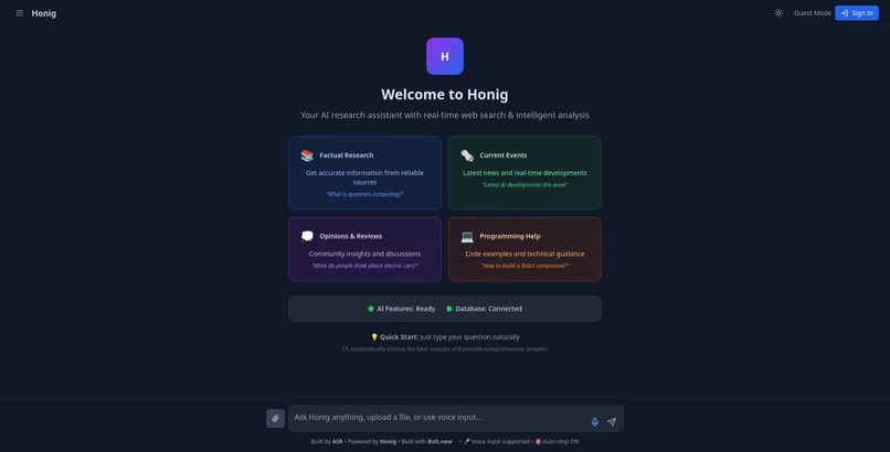 HONIG – AI That Understands You Better – screenshot 2