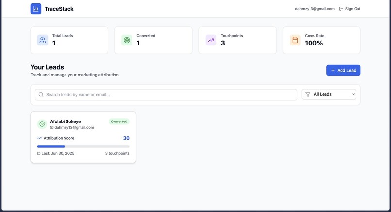 Tracestack – screenshot 2