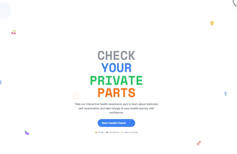 https://checkyourprivate.parts/ – screenshot 1
