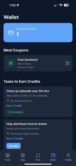 Bridge: AI Help for Homeless (Single Prompt) – screenshot 4