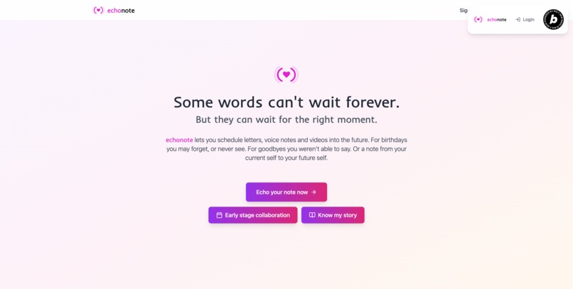 echonote – screenshot 1