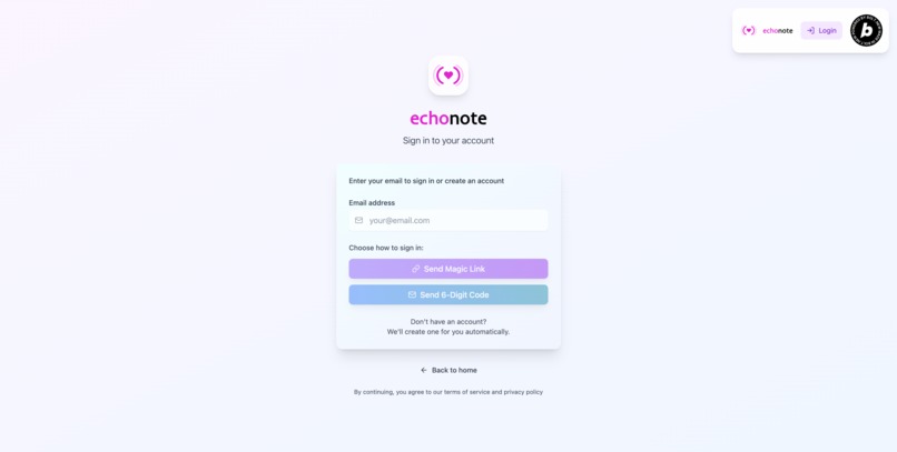 echonote – screenshot 2