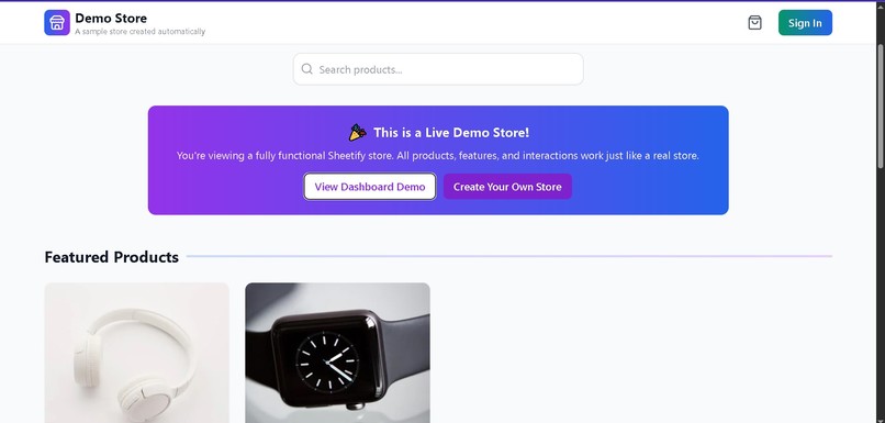 sheetify.store – screenshot 3