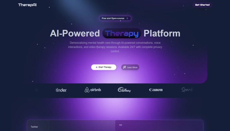 TherapAI – screenshot 2