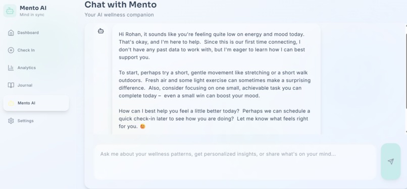 MENTO AI – screenshot 2
