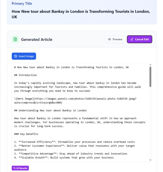 Content Generator – AI-powered cross-platform publishing – screenshot 5