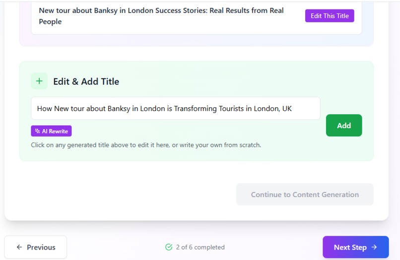 Content Generator – AI-powered cross-platform publishing – screenshot 4