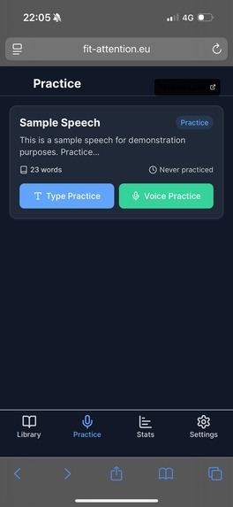 FitAttention – screenshot 5