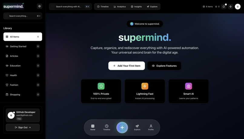 SuperMind - Your AI Second Brain – screenshot 3