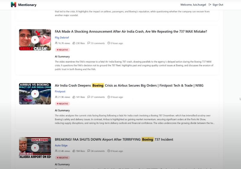 Mentionary – screenshot 2