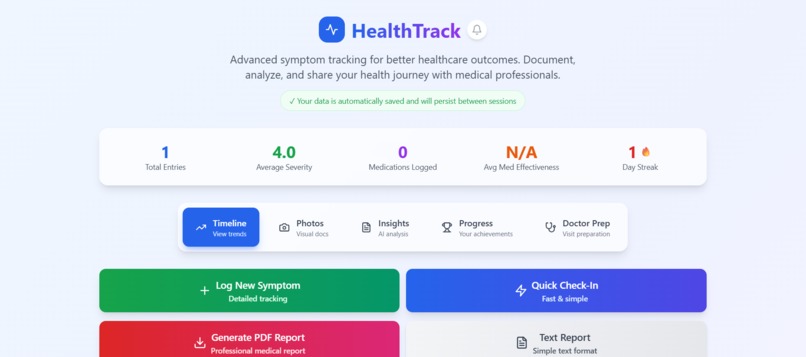 MediLog – screenshot 1