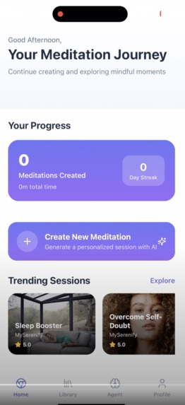 AI Meditation App – screenshot 1