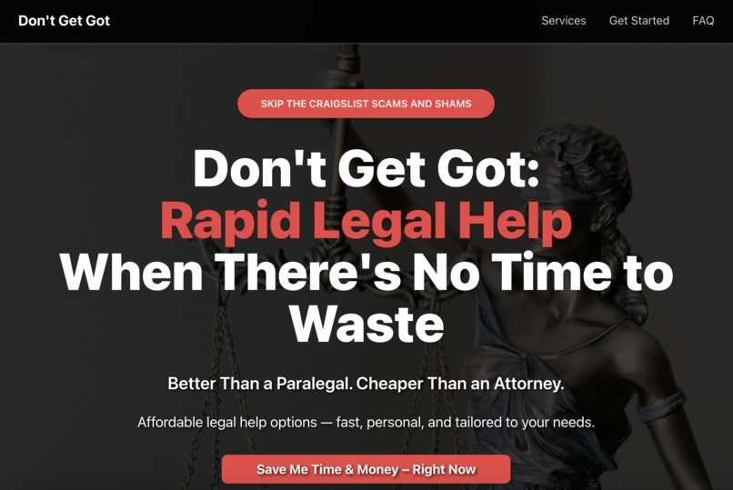 Don’t Get Got: Real Lawyers. Really in Your Budget. – screenshot 1