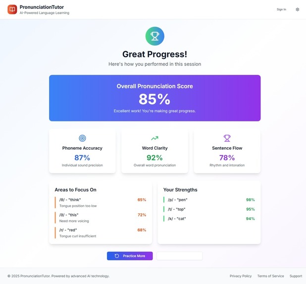 AI Assisted Language Learning Auto Pronounciation – screenshot 5