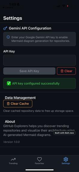 Github Explorers – screenshot 3