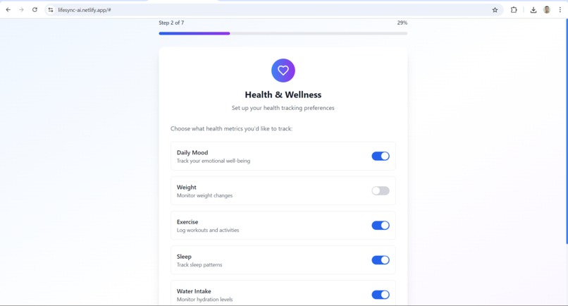 LifeSync AI – screenshot 3