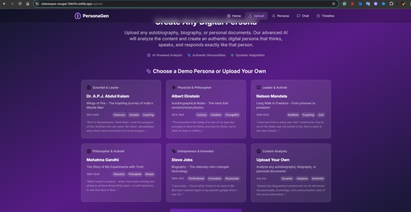 PersonaGen – screenshot 5