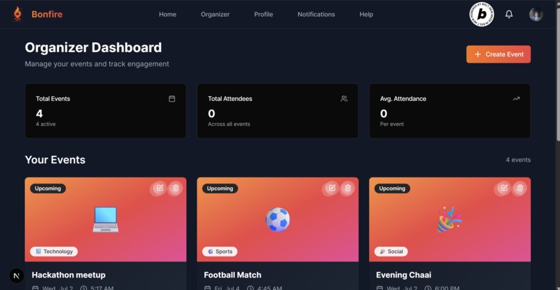 Bonfire - Discover local events happening around you – screenshot 2