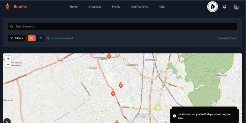 Bonfire - Discover local events happening around you – screenshot 3